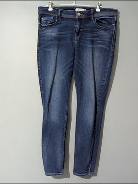 GUESS Women's Low Rise Skinny Dark Wash Blue Jeans Indie Sleek
